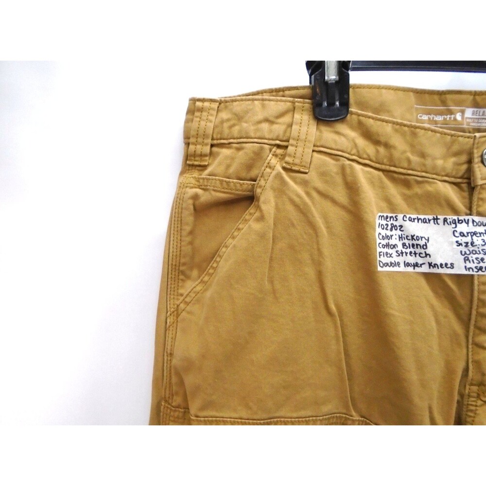 Carhartt Flex Straight Leg Rigby Dungaree Pants Men's Size 38 (38x33) Carpenter - Picture 7 of 13